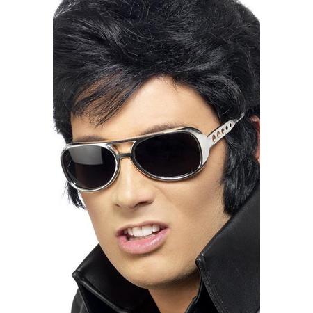 SMIFFYS - Zilverkleurige Elvis-bril - Accessoires > Brillen